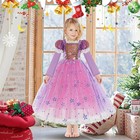 Princess Costume Dress Little Girls Pretend Play Princess Costumes Brightly