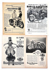 Vintage Harley Davidson Magazine Ads Lot 1947 48 49 50 51 52 53 54 55 56 57 Etc 