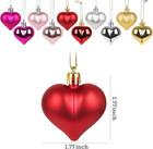 15 Pcs Heart Shaped Decorations For Christmas Tree Party Decor Valentine s Day H
