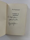 Signed Lyndon B  Johnson The Professional 1964 1st Ed Hcdj Lbj 36th U S Pres 