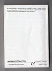 Nikon D7200 Genuine Camera Instruction Book   Manual   User Guide In English