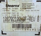 Stearns 108702100hbf Rev B Brake Assembly