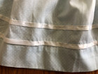 Vintage  Peaches N Cream Blue Polka Dot White Lace Toddler Girls Dress Size 4t