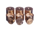 Trim Kit Heavy Valve Caps For Getzen  all Models  Trumpet Raw Brass Kgumusic