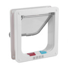 Pet Dog Cat Door Small Pet Animal 4 Way Magnetic Lockable Door Kitty Safe Gate