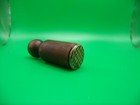 Vintage Larger Metal   Wood Wicker Design Sealing Wax Seal Stamp