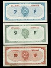 Canadian Tire Money 1961 Ctc S01-a b c  First Issue Of Store Coupons Vf