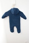 The North Face Infant Fleece Bunting Suit 6-12m Blue Sherpa Zip Hooded One Piece