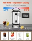 Vevor Insulated Beverage Dispenser For Hot   Cold Drinks 2 Gal Stainless Steel