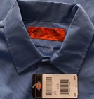 Dickies Button Front Traditional Uniform Work Shirt Blue Long Sleeve Men s Large