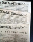 Five 18th Century London England Pre Revolutionary War Era 1758-1770 Newspapers