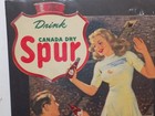 Vintage Canada Dry Spur It   s A Finer Cola Cardboard Sign