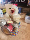 Cragstan Drummer Duck Band Tin Litho Japan Battery Operated 