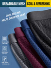 4   pack Men s Ice Silk Mesh Boxer Briefs  Breathable Cool Underwear  Mixed Colors