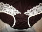 Vtg Brown Satin Nylon Brief Panty Granny Wide Gusset -9 Custom