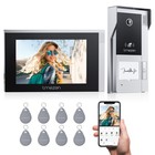 1080p Wlan Smart Visual Intercom System Video Doorbell Camera 2xtouch Monitor