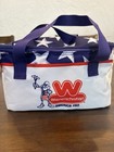 Wienerschnitzel America 250 Insulated Stars Zip Soft Lunch Bag W  Handle