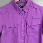 Habit Purple Orchid 30  Solar Factor Vented Fitted Fishing Shirt Large Woman s