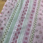Westpoint Stevens Valance Home 84x17 Pink Green Vtg Cottagecore Floral Hearts