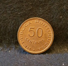 1957 Portuguese Angola  colony  50 Centavos  Rb Unc  Km-75  an11 