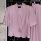 Vintage Pink Women s Skirt Set - Elegant Two-piece Ensemble  Stunning 