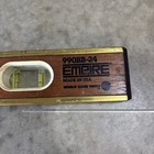 Vintage Usa Classic Empire 24 Inch Wood Level 990bb-24 W  Brass Edges Great Cond