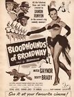 1952 Bloodhounds Of Broadway Vintage Print Ad Mitzi Gaynor