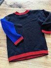 Vintage Power Rangers Kids Knit Pullover Sweater Regular Fit Long Sleeve