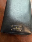 Kate Spade Black Zip Agenda Planner Organizer Black Lining