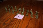 Marx Army Battleground 16-piece Lot Of Vintage American Soldiers Tank K - Mpc