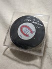 Tom Johnson Montreal Canadiens W  Coa Nhl Hockey Puck Signed Autographed   Case