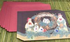Happy Holidays Snow Family Folk Art Greeting Cards Set Of 8   Env Linda Spivey