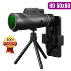 50x60 Zoom Optical Hd Lens Monocular Telescope   Tripod   Clip For Cell Phone