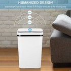 A Steel Automatic High-capacity Garbage Can Trash Can Touchless Stainless Free