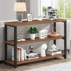 47  Entryway Table  Industrial Console Table For Living Room   Hallway  3-tie   