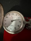Vintage Marcel 17 Jewels Swiss Pocket Watch Fisherman With Case