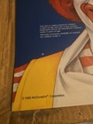 1985 Vintage Mcdonald s Translite Sign  a Ronald Mcdonald Toothbrush Happy Meal 