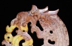 Chinese Dynasty Old Jade Carve Feng Shui Dragon Loong Beast Yubi Amulet Pendant