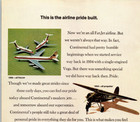 1968 Continental Airlines Fanjet Print Ad
