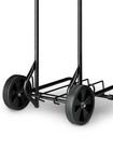 Metal Folding Luggage Cart  Black  39  X 13   15  Platform   75lbs Capacity