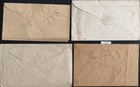 4x Us Postal Covers Washington Stamps 3   Stationery Fancy Cancels Civil War Lot