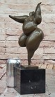 Abstract French Bronze Sculpture Statue Figure Art Deco Modern Marble Figurine
