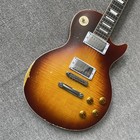 Handmade Vintage Sunburst Electric Guitar Handmade Solid Body Rosewood Fretboard