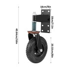 8  Gate Wheels Heavy Duty Spring-loaded Gate Caster For Wooden Metal Tube Gate