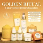 Turmeric Skin Care Set Face Brighten Soothes Smooth Glow Hydration Facial Beauty