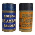 33 Antique Edison Amberol   Gold Moulded Record Cylinders C1910
