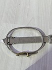 Vintage Taxco 925 Sterling Silver Gold 2 Tone Belt Buckle Bracelet Bangle 16 Gms