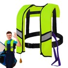 Reflective Auto   Manual Inflatable Life-jacket Fast Water Emergency Work Vest