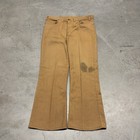 Vintage 70s Men   s 34x39 Levis Sta Prest Bell Bottoms Flare Pants Tan Disco Big E