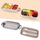 Stainless Steel Bento Box For Adults kids japanese Leakproof Lunch Box Divide   
